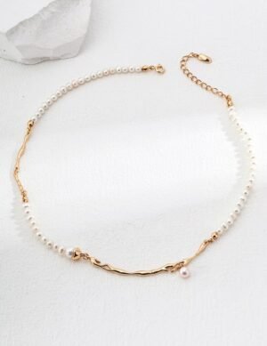 sterling silver freshwater pearl necklace